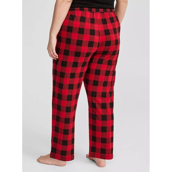 🆕 Torrid Traditional Buffalo Jester Black Red Plaid Cotton Sleep Pant - Picture 3 of 6